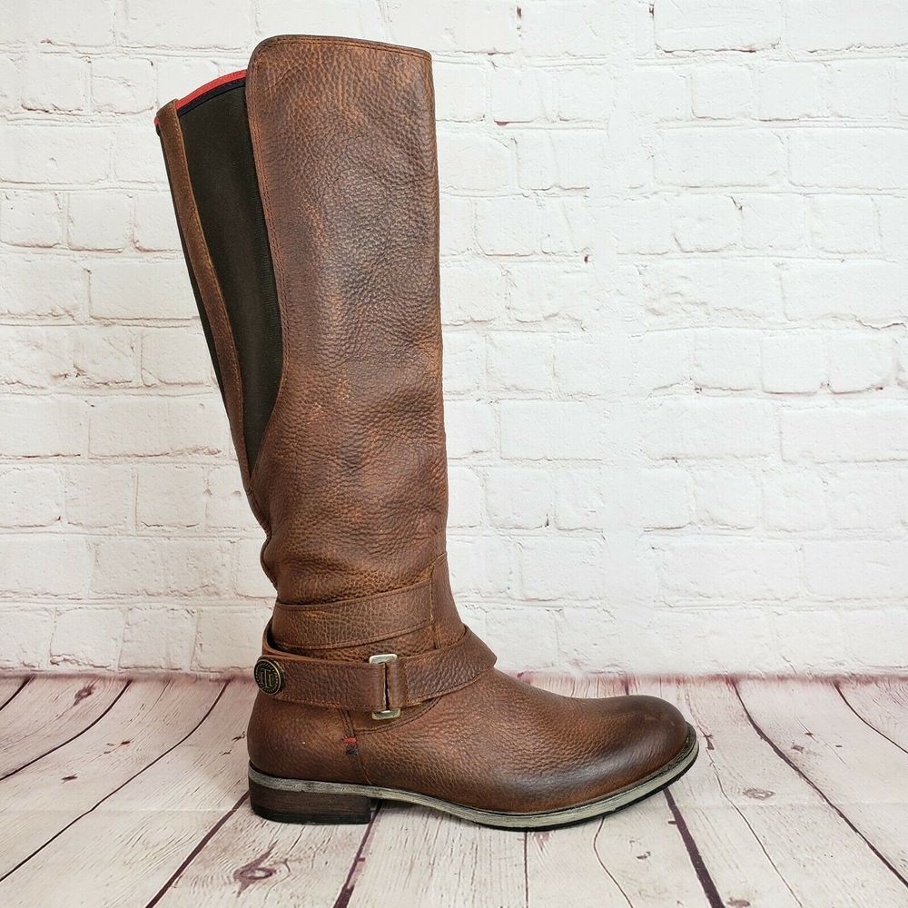 VTG Tommy Hilfiger Leather Riding Boots